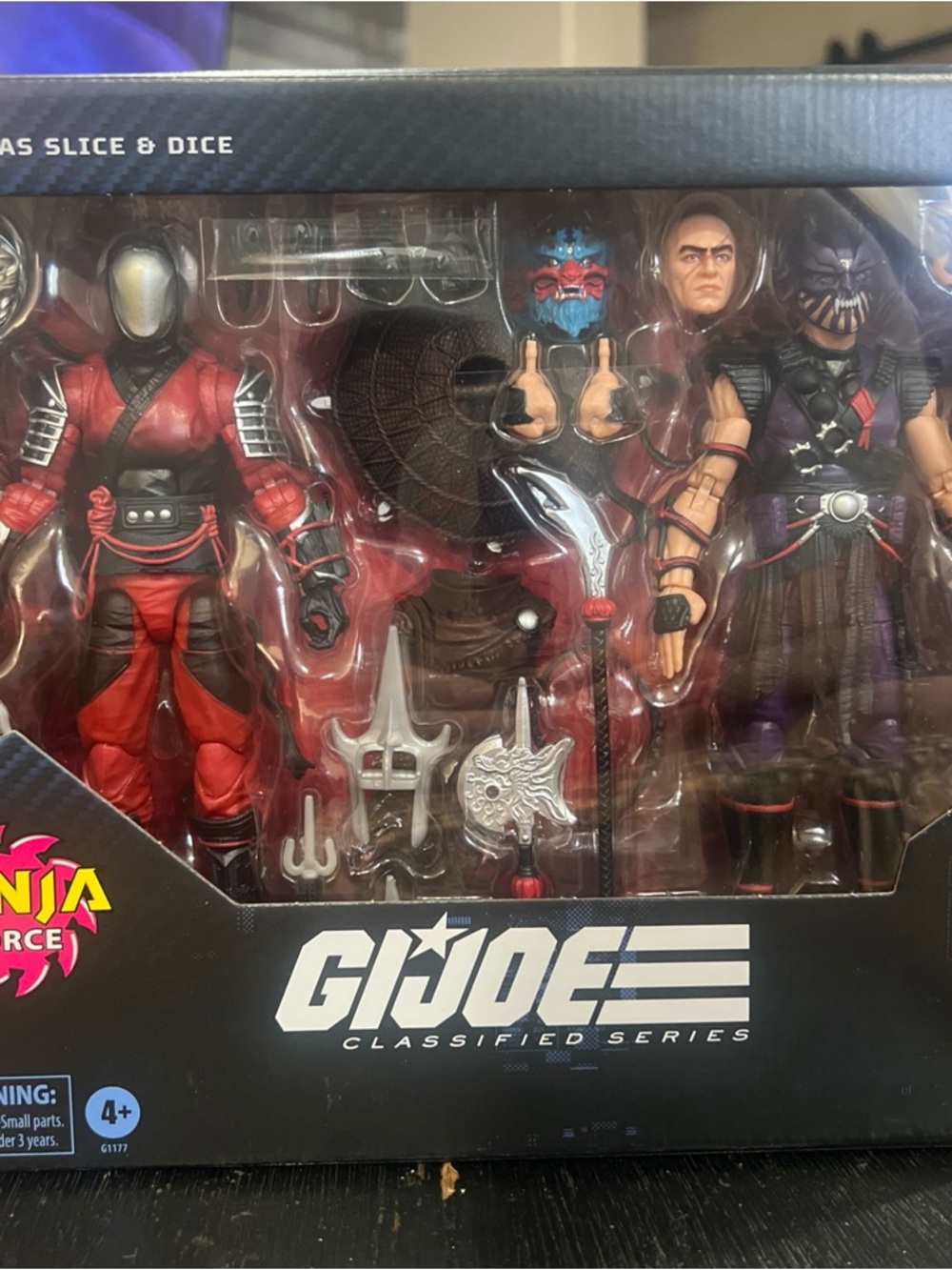 GI Joe Classified 160 Cobra Ninja Force SLICE & DICE 6" Hasbro Pulse  2-Pack NEW